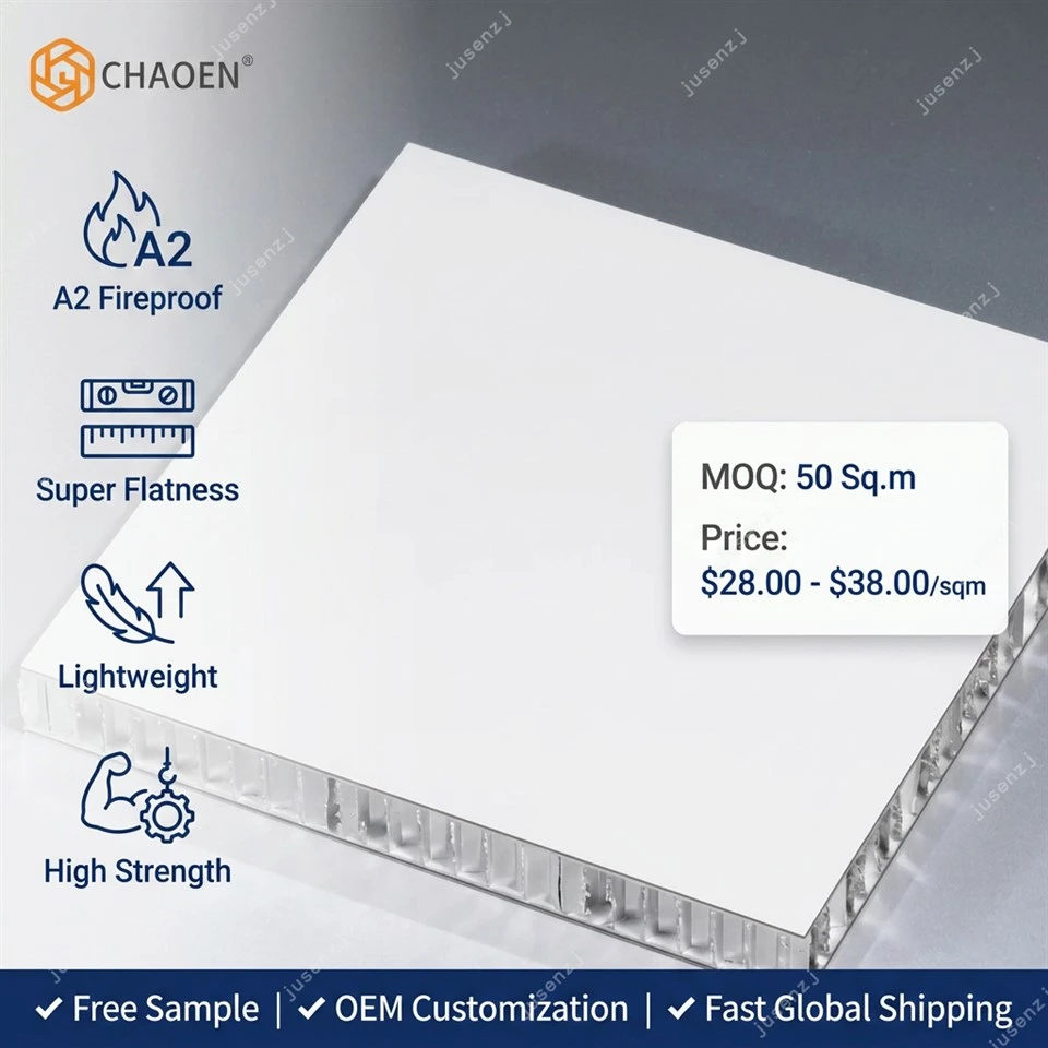 Dawb A2 Fireproof Aluminium Honeycomb Vaj Huam Sib Luag